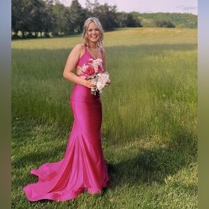 Small Fuchsia Jessica Angel Prom Dress